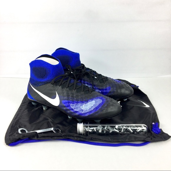 nike magista obra black and blue